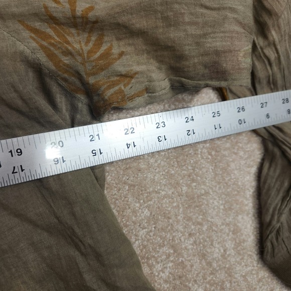 Vintage Goa Sand Vintage Wash Floral Long Sleeve V-Neck Tunic Size XL NWT - Picture 5 of 8